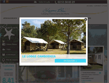 Tablet Screenshot of camping-lelagonbleu.com